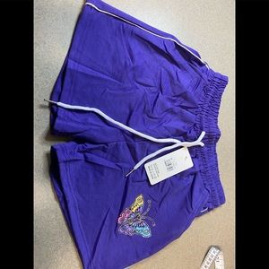 Purple shorts